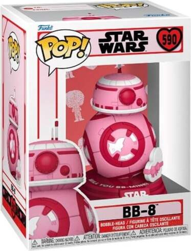 - POP Vinyl Star Wars Valentines S3 BB-8 - Figur