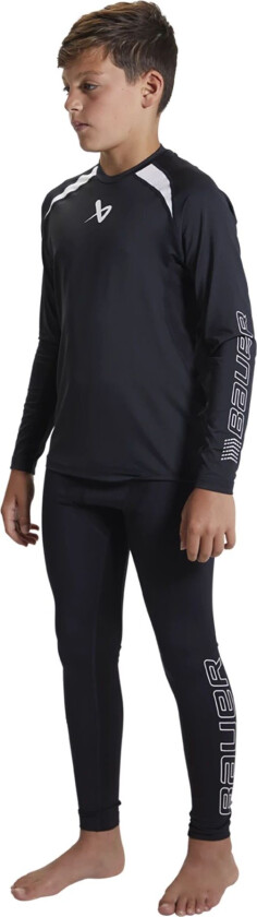 bauer S22 Bauer Perfromance Long Sleeve Top-Yth 23/24, treningstrøye barn BLACK