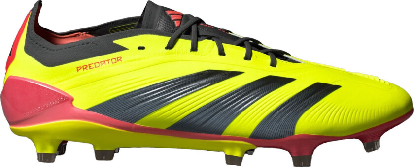 adidas Predator Elite FG/AG / Q2 24, fotballsko gress og kunstgress, unisex Yellow/Black/Red