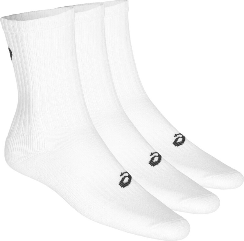 3PPK Crew Socks, bomullsokker, unisex White