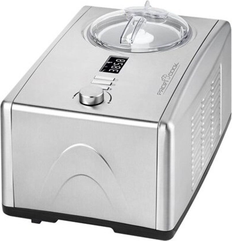 ProfiCook PC-ICM 1091 N - Frozen yogurt/ice cream/sorbet maker - 1.5 liter - 150 W - rustfritt stål / svart