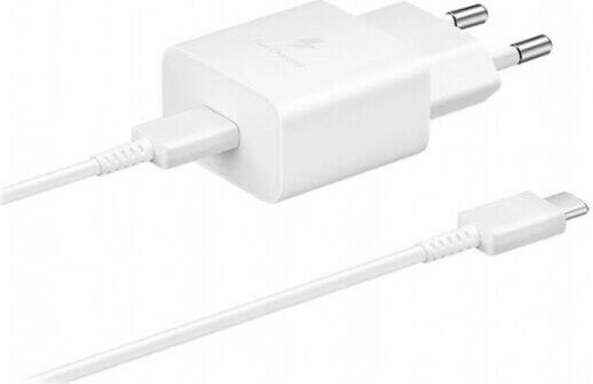 Wall Charger 15w + Usb-c Cable Hvit