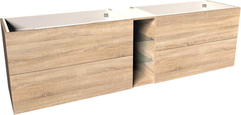 Bilde av VikingBad Mie Servantskap slett hylle - Lys Eik