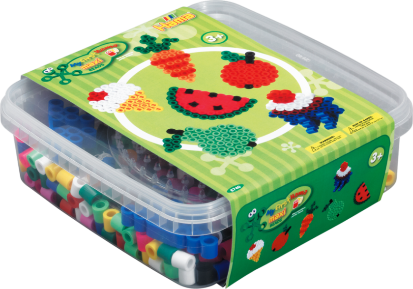 Bilde av Maxi Perlesett I Boks 600 Perler - Firkant