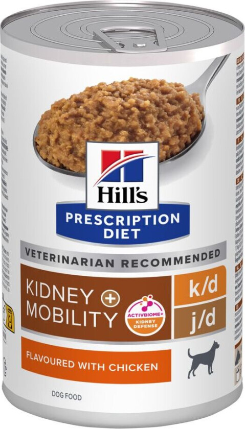 10 + 2 gratis! 12 x 370 g Hill's Prescription Diet - k/d + Mobility med kylling