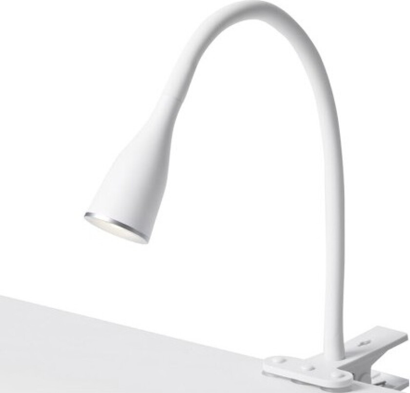 Eye klemmelampe, hvit