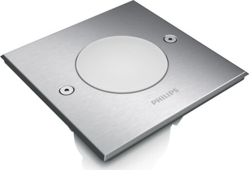 Crust recessed inox 1x3W 230V