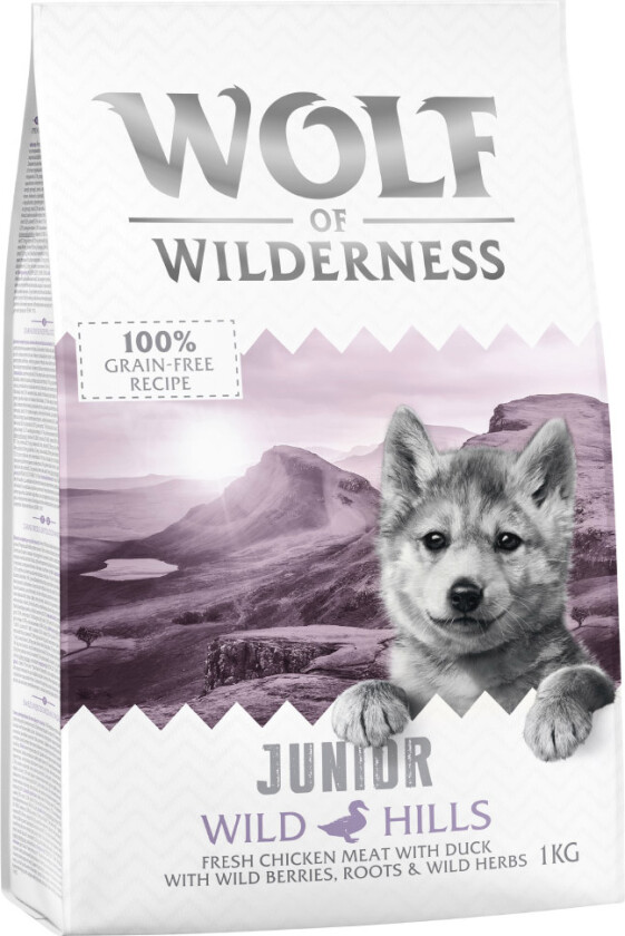 Little Wolf of Wilderness Junior "Wild Hills" - Kylling & and - 1 kg