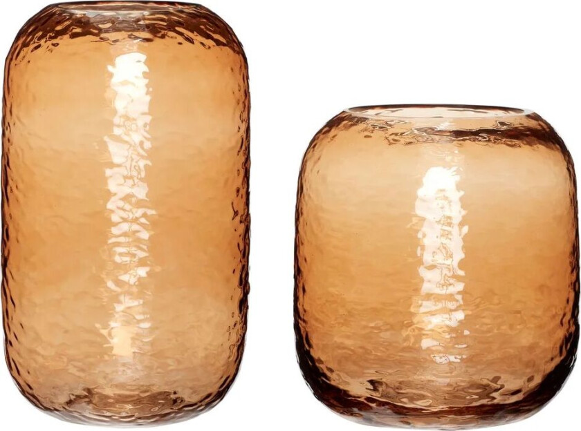 Vase 2-pakning Glas- rav