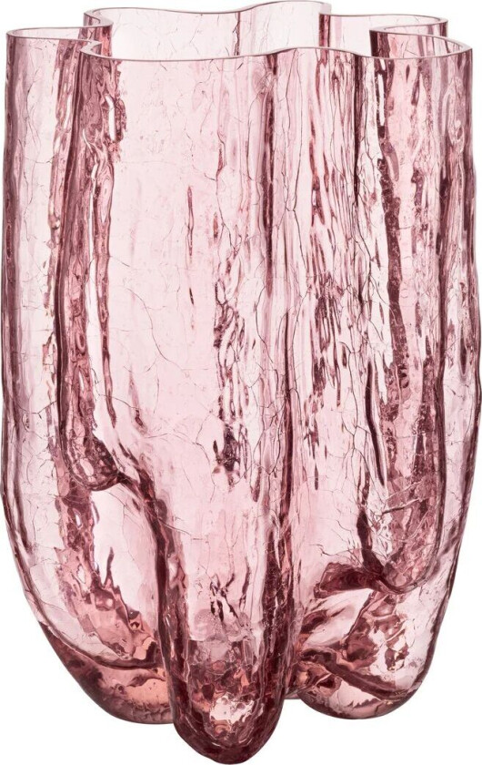 Bilde av Crackle vase 370 mm Rosa