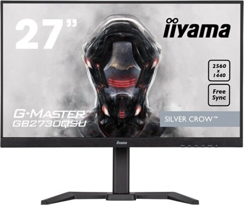 27" iiyama G-MASTER Silver Crow GB2730QSU-B5 - LED monitor - 27" - 1 ms - Skjerm