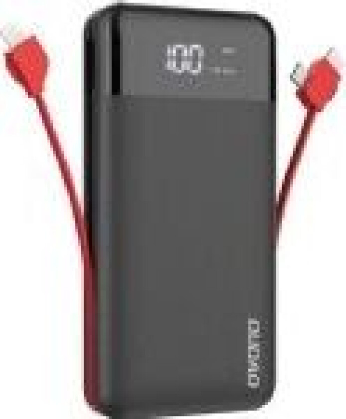 K1Pro powerbank 20000mAh with built-in cables black (K1Pro-black)