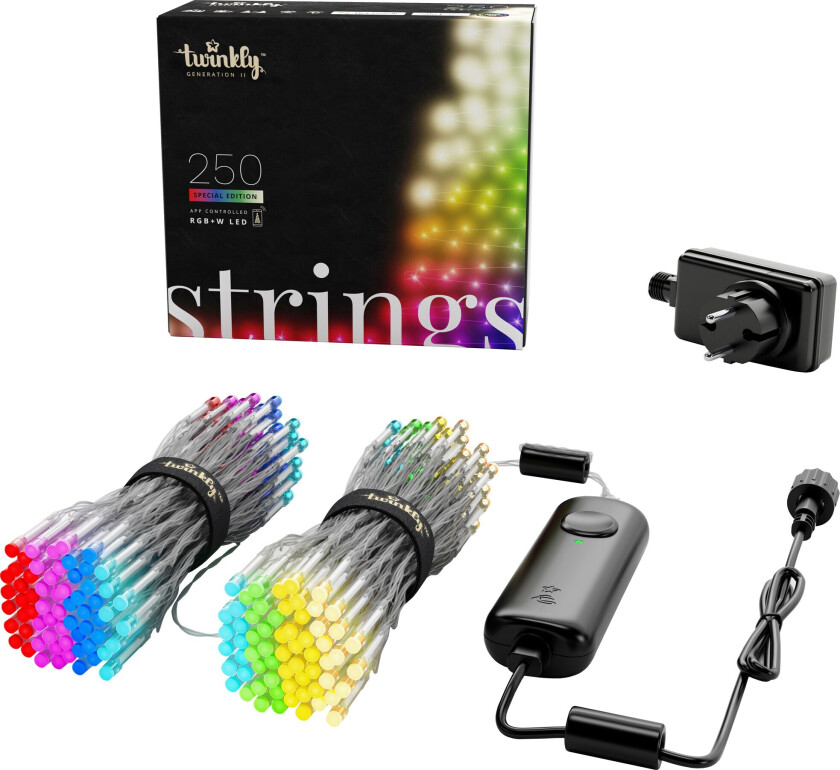 Strings Special E 250 LED RGBW 20 meters, Transpar Wire, IP44