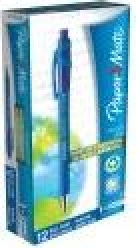 FlexGrip Ultra RT, Klips, Uttrykkbar kulepenn med hengefeste, Blå, 12 stykker, Medium