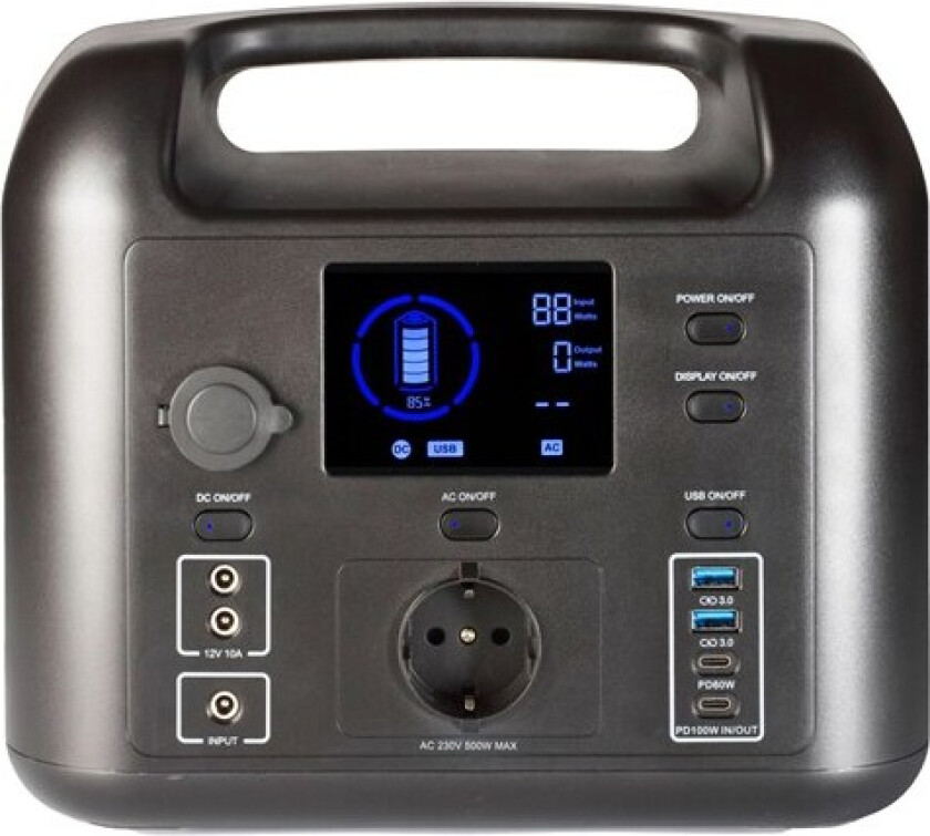 - portable power station - 500 Watt - LiFePO4 - 518 Wh