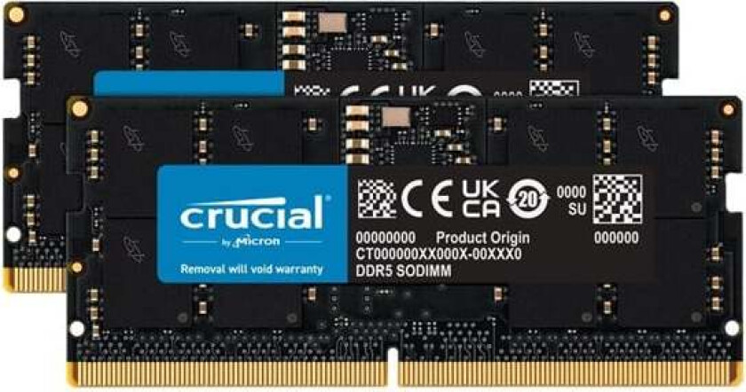 Classic SODIMM DDR5-5600 - 48GB - CL46 - Dual Channel (2 stk) - Svart