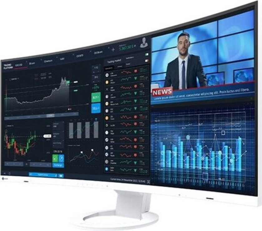 Eizo Flexscan Ev3895 Curved 37.5" 3840 X 1600 24:10 Ips 61hz