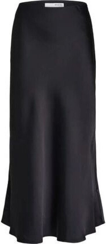Selected Femme Lena Midi Skjørt - Black