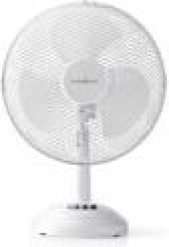 Nedis FNTB11CWT30, Husholdningsvifte, Hvit, Bord, 30 cm, Knapper, 1,5 m
