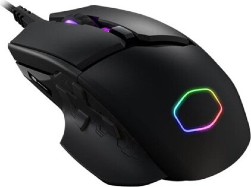 MasterMouse MM830 - Mus - Optisk - 8 - Svart