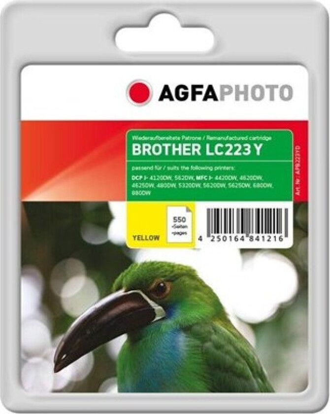 Photo - yellow - compatible - ink cartridge (alternative for: Brother LC-223Y) - Blekkpatron Yellow