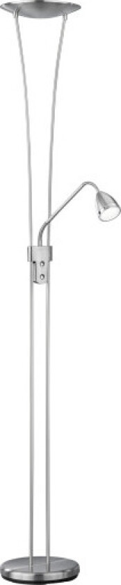 Arizona gulvlampe, børstet stål