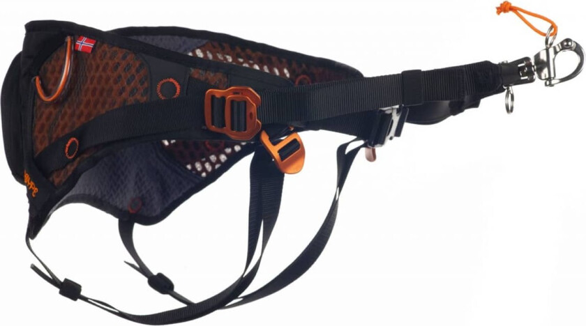 Non-Stop Dogwear Magebelte til hund Svart & Oranje (M)