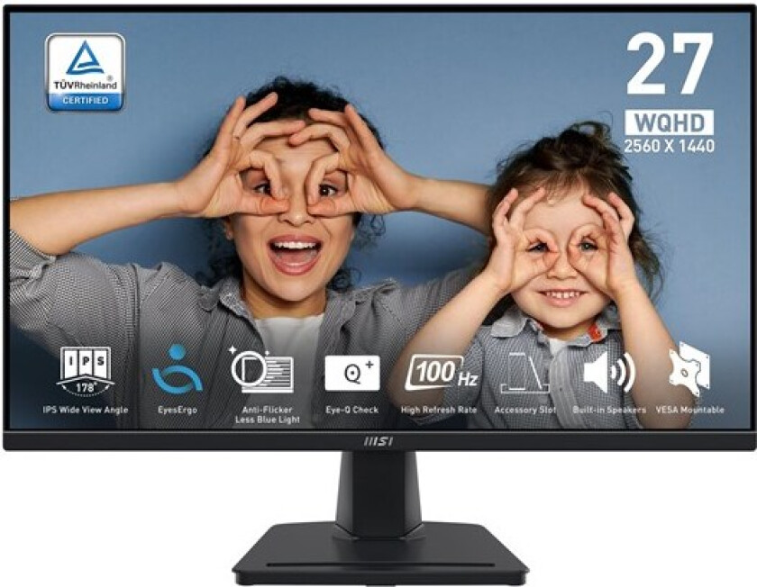 PRO MP275Q 27inch IPS WQHD 100Hz 300cd/m2 4ms 2xHDMI2.0 DP Sperakres