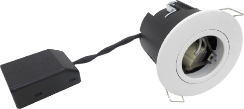 Uni Install Innbygningsspot 63 Rund GU10, mat hvit