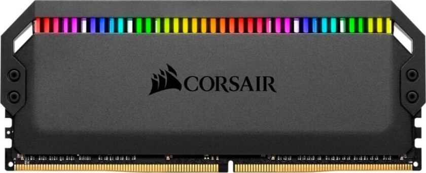 Dominator Platinum RGB DDR4-3466 - 32GB - CL16 - Dual Channel (2 stk) - Intel XMP - Svart med RGB