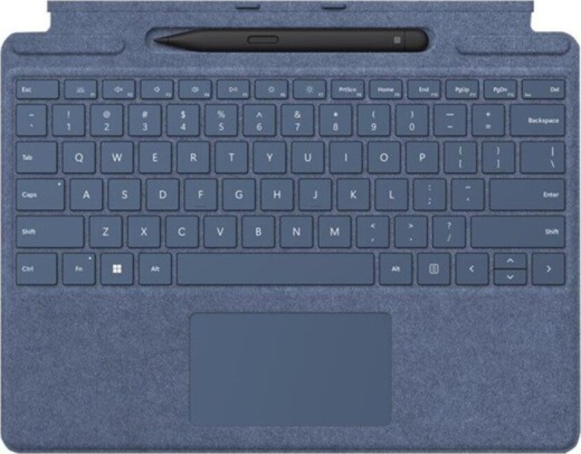 Surface Pro Signature Keyboard - keyboard - with touchpad accelerometer Surface Slim Pen 2 storage and charging tray - Tastatur - Nederlandsk - Blå