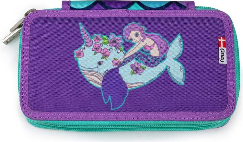 JEVA - Pencil Case TwoZip - Rainbow Mermaid (8865-72)