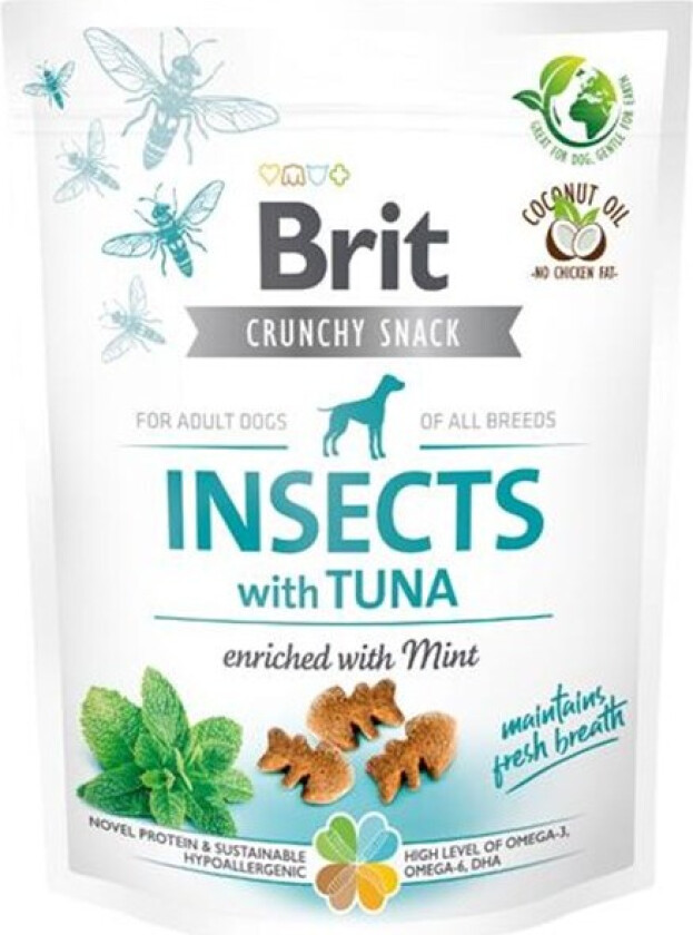 Brit Care Crunchy Snack Insects Tuna 200 g
