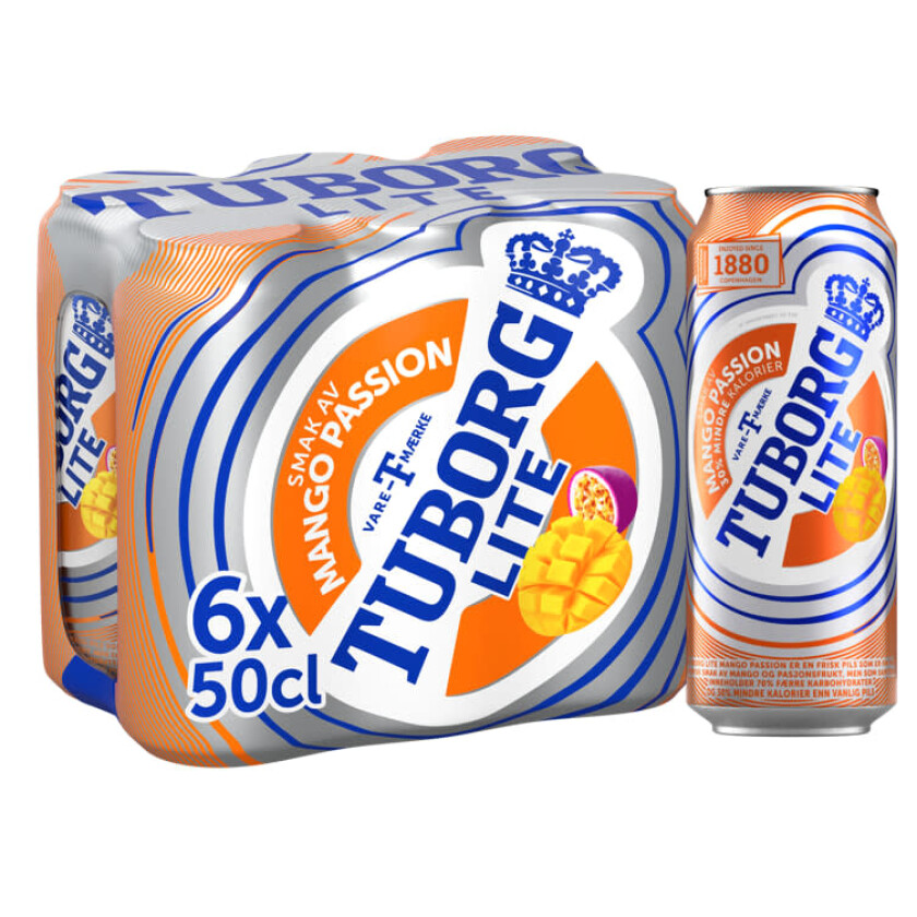 Tuborg Lite Mango&Passion 0,5lx6 boks
