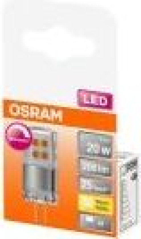 OSRAM - LED-lyspære - form: T15 - G4 - 2 W (ekvivalent 20 W) - klasse F - varmt hvitt lys - 2700 K