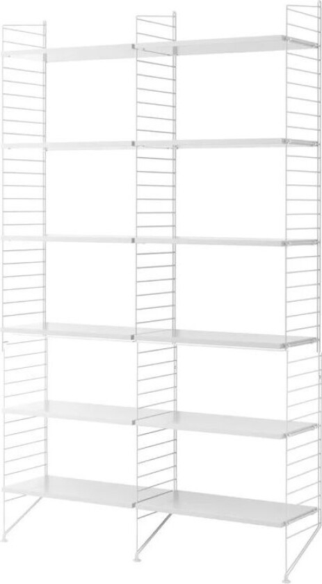 Hylleplate 58 x 30 cm (3-pakning) ) Hvit