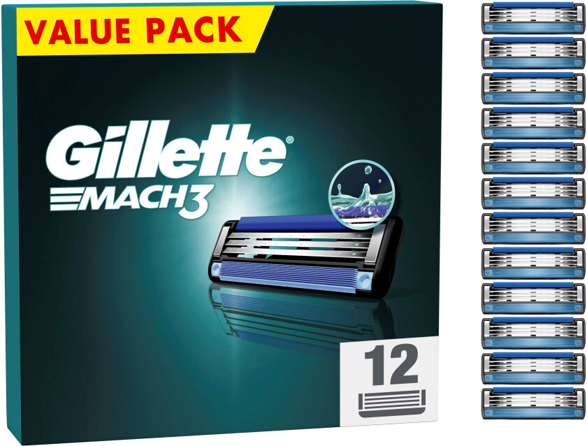 Bilde av Mach3 Men’s Razor Blade Refills 12 Count