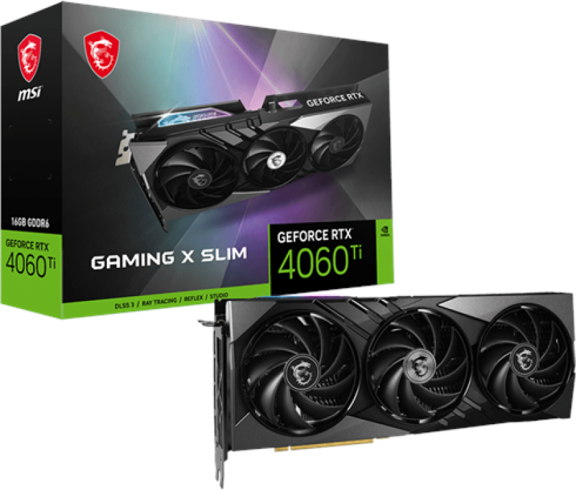 GeForce RTX 4060 Ti GAMING X SLIM - 16GB GDDR6 RAM - Grafikkort