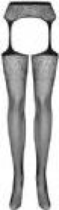 S207, Strømper, Voksen, Hunkjønn, Sort, Monokromatisk, XL/XXL