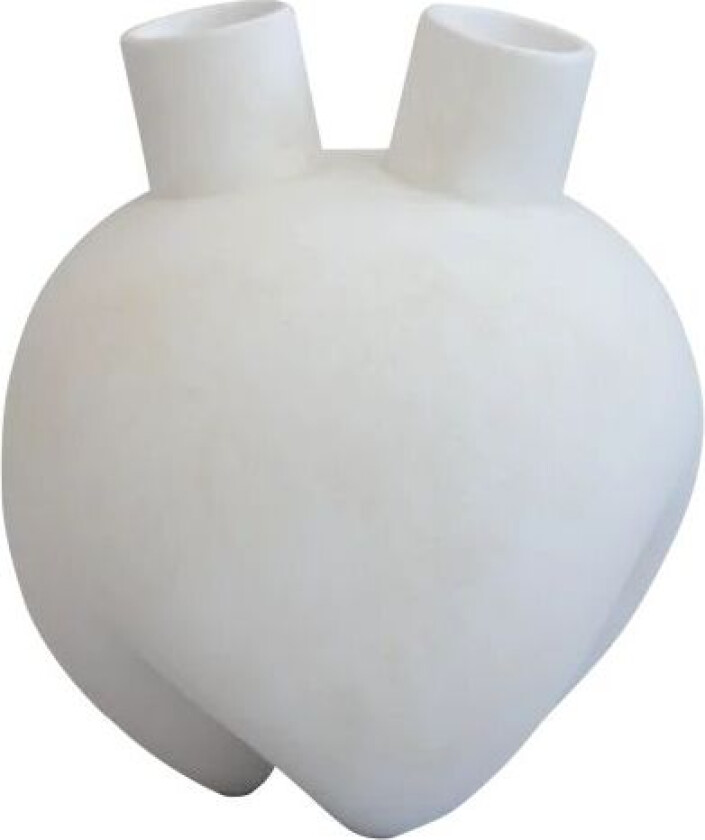 Sumo Vase Horns Bone White