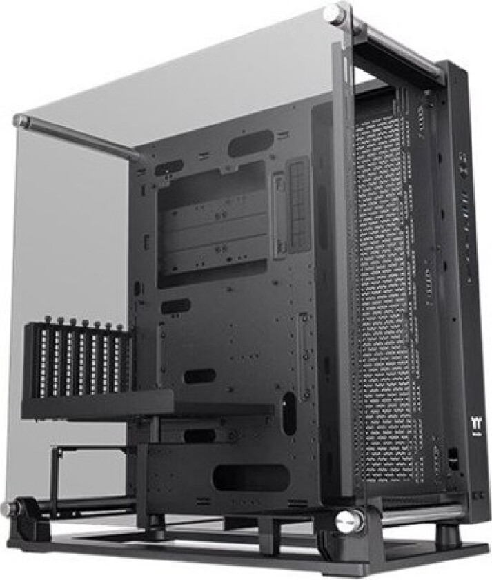 Core P3 TG Pro - Mid tower - utvidet ATX (E-ATX) - sidepanel med vindu (herdet glass) - ingen strømforsyning (PS/2) - svart - USB/lyd