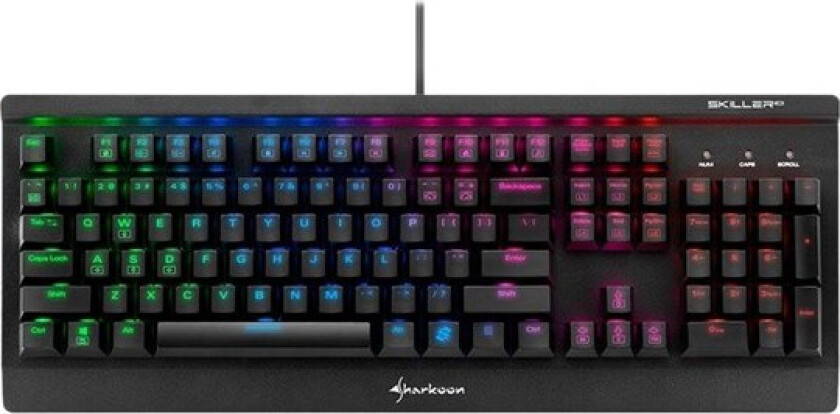 Skiller MECH SGK3 - keyboard - US - Tastatur - Amerikansk Engelsk - Svart