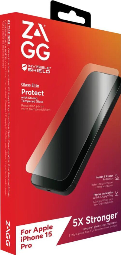 InvisibleShield Glass Elite iPhone 15 Pro