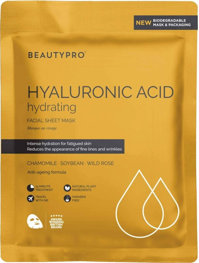 Hyaluronic Acid Gold Foil Mask 25ml