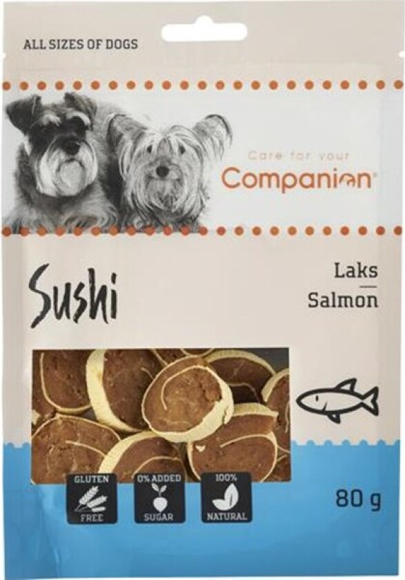 Salmon Sushi Godbiter til hund 80 g