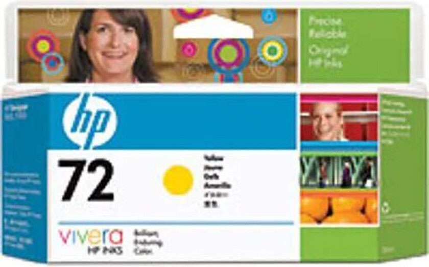 Hp Blekk Gul No.72 - T1100 130ml