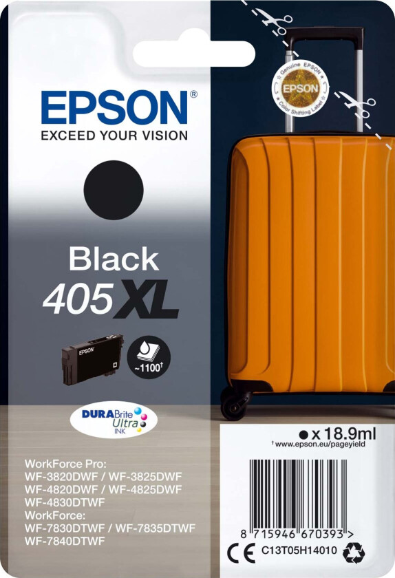 T405 Singlepack Black XL Ink