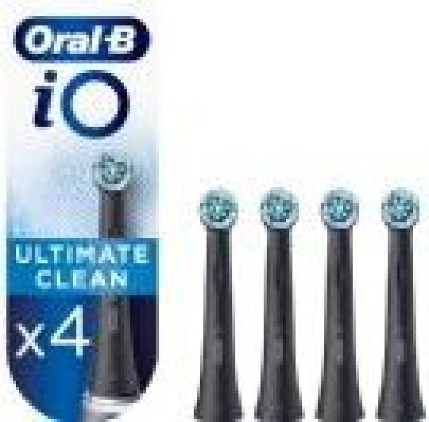 Oral-B iO Ultimate Clean 4 stykker Sort
