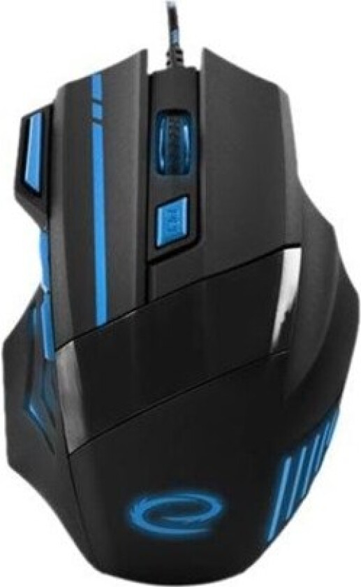 MX201 WOLF - mouse - USB - blue - Mus - Optisk - 7 - Blå
