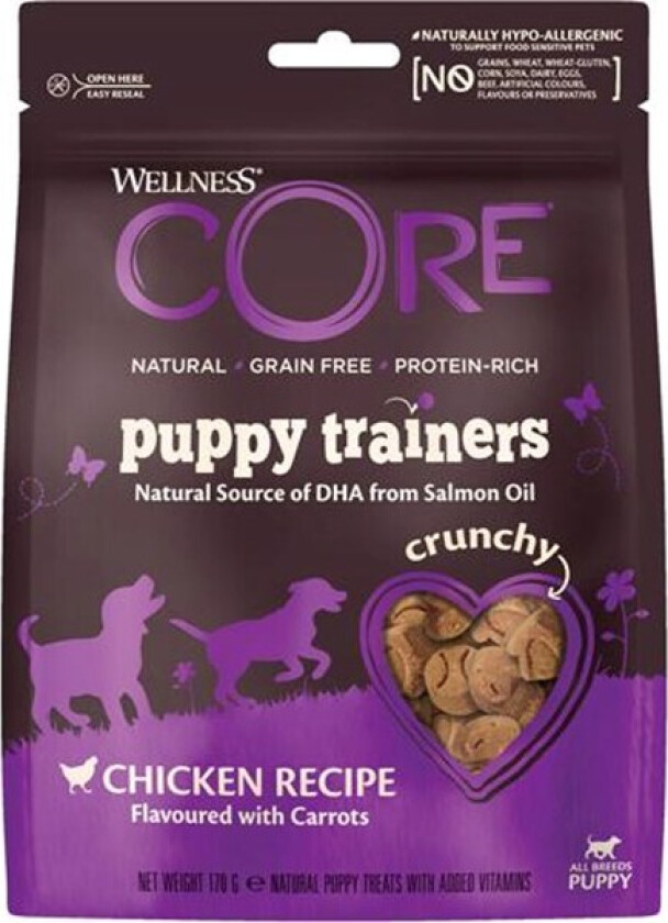 CORE Puppy Trainers kyllinggodbiter til valper 170g